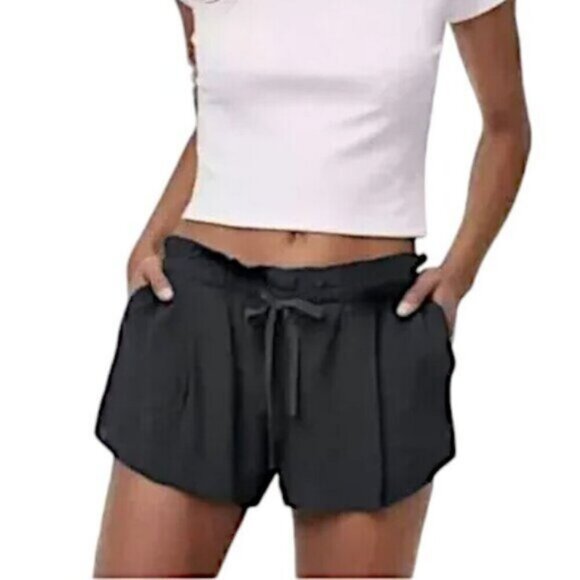 Wilfred Pants - Aritzia Wilfred Montrouge Crepe Paperbag Short XXS Black